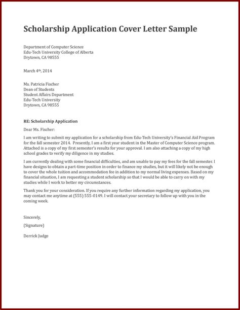 How To Write a Scholarship Application Letter (With Template).
